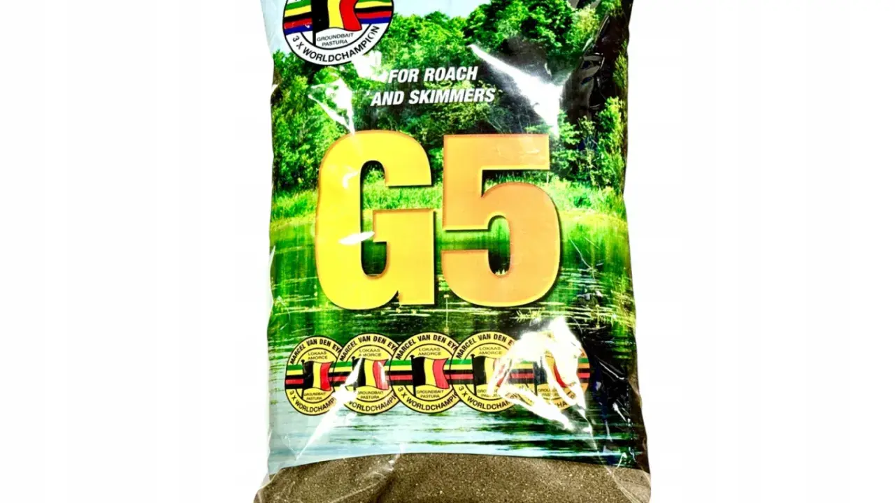 Zanęty Van den Eynde G5, 2kg, dla płoci i skimerów. Idealne na zawody wędkarskie.