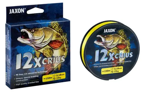 Jaka plecionka na szczupaka? Jaxon 12x Crius, 0,18mm, 23kg. Idealna do łowienia drapieżników.