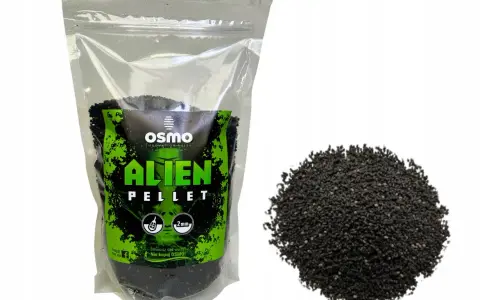 Osmo Alien Pellet – czarna zanęta wędkarska, która może zrewolucjonizować Twój ranking zanęt. Idealna na łowisko.