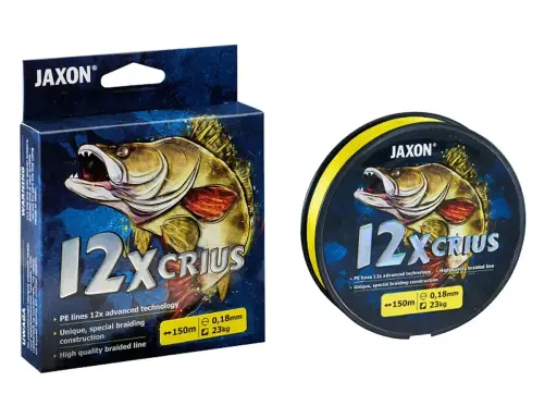 Jaka plecionka na szczupaka? Jaxon 12x Crius, 0,18mm, 23kg. Idealna do łowienia drapieżników.