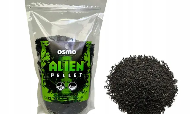 Osmo Alien Pellet – czarna zanęta wędkarska, która może zrewolucjonizować Twój ranking zanęt. Idealna na łowisko.