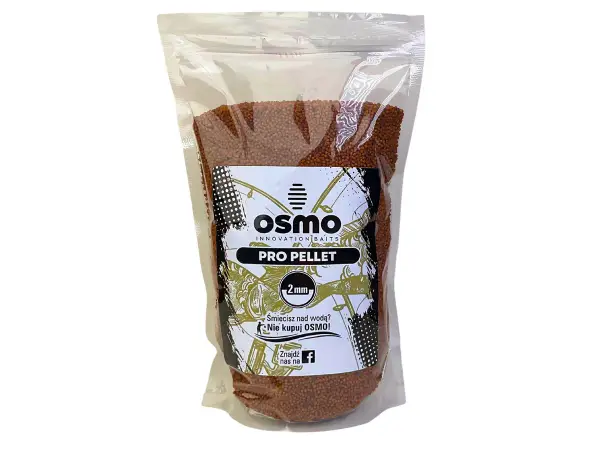 Jaki pellet do metody na karpia? Opakowanie pelletu OSMO PRO PELLET 2mm, idealne na karpie.